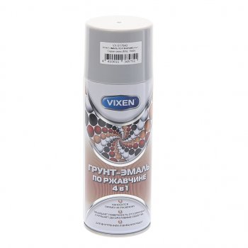 Грунт-эмаль по ржавчине 4 в 1 серое окно RAL 7040 аэрозоль 520мл VIXEN VIXEN vx-517040