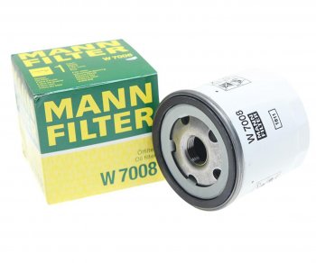 Фильтр масляный FORD Focus,Fiesta,Mondeo (1.21.41.6) D76ммхH75ммx1bar MANN MANN w7008