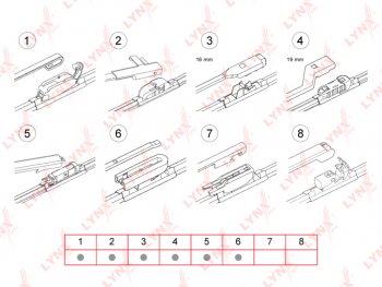779 р. Щетка стеклоочистителя 600мм бескаркасная LYNX LYNX xf600  с доставкой в г. Воронеж. Увеличить фотографию 2