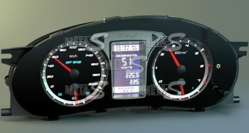 Электронная комбинация Lada Priora GAMMA GF-819 (стрелочная) Ferrum gf819