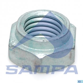 Гайка М24х3 болта крепления амортизаторастремянки (самофиксирующая) SAMPA SAMPA 104.447