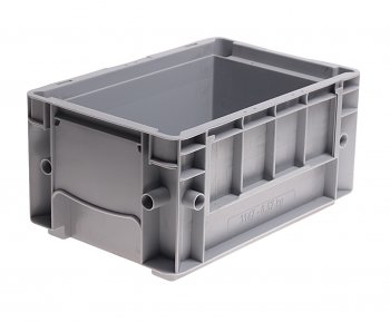 299 р. Ящик полимерный многооборотный 297х198х147.5мм серый IPLAST IPLAST ip-378861  с доставкой в г. Воронеж. Увеличить фотографию 2