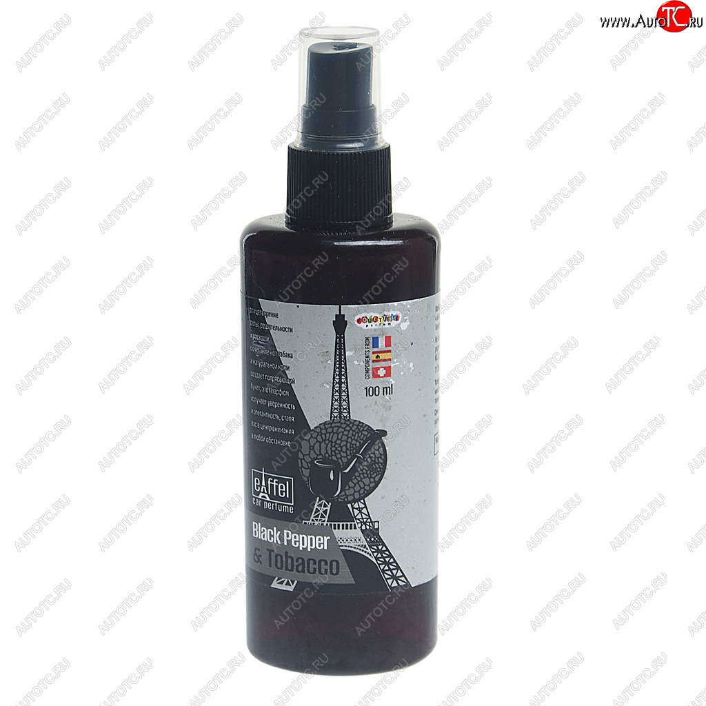 126 р. Ароматизатор спрей (black pepper and tobacco) 100мл Eiffel Tobacco FOUETTE FOUETTE ef-07  с доставкой в г. Воронеж