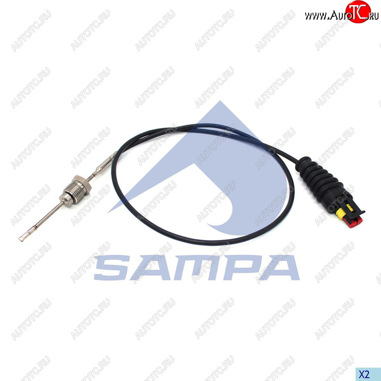 3 179 р. Датчик температуры DAF XF105,XF95 отработавших газов (ЕВРО-5) SAMPA SAMPA 096.2360  с доставкой в г. Воронеж