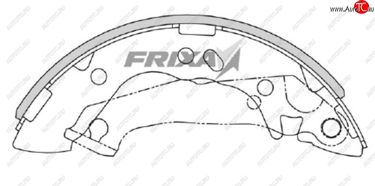1 099 р. Колодки тормозные задние барабанные (4шт.) HANKOOK FRIXA Hyundai Accent 2 LC седан дорестайлинг (ТагАЗ) (1999-2012)  с доставкой в г. Воронеж