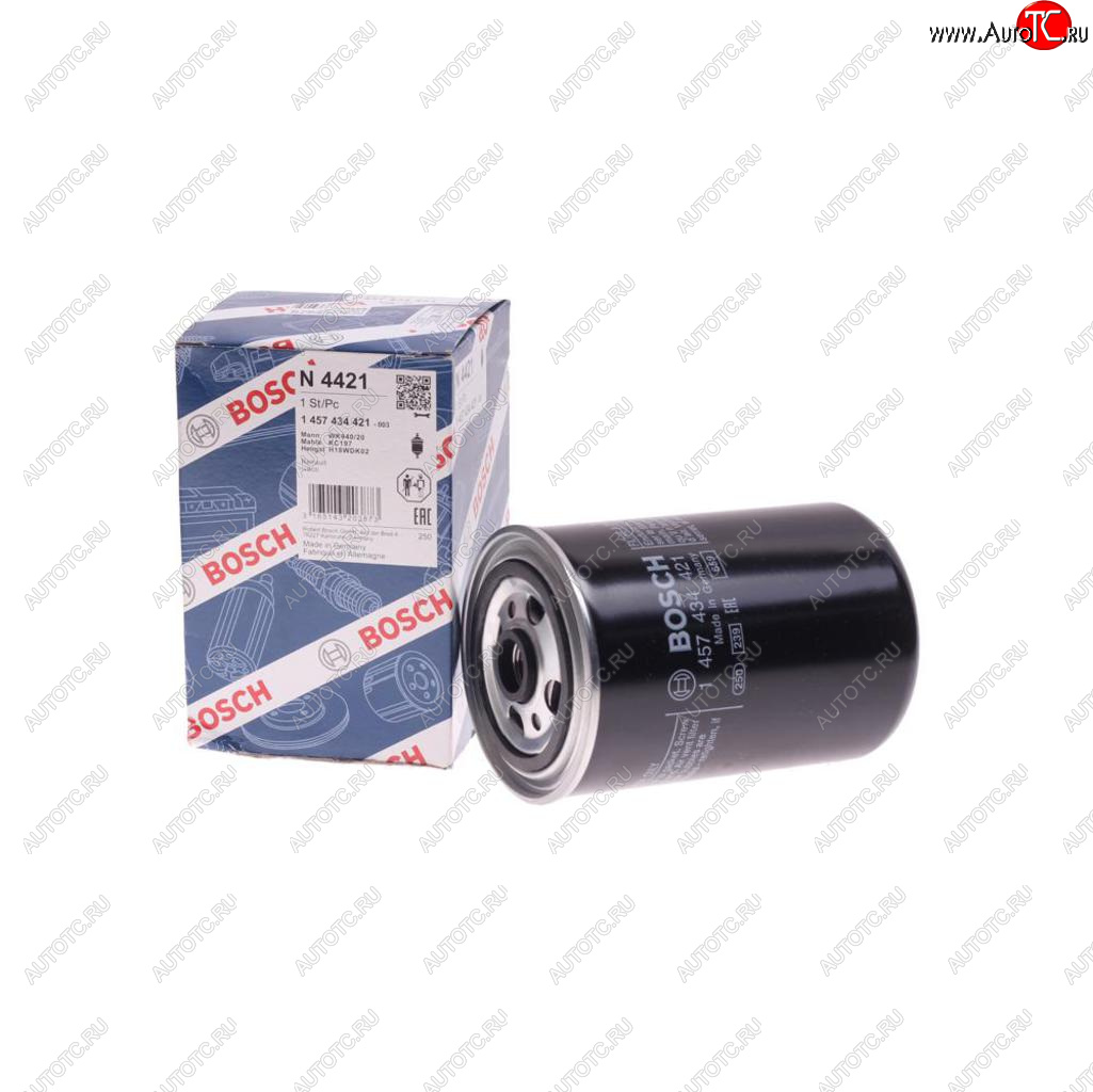 1 299 р. Фильтр топливный RENAULT Premium,Midlum,Kerax,ЯМЗ (дв.E-TECH ЕВРО-3) (00-) BOSCH BOSCH 1457434421  с доставкой в г. Воронеж