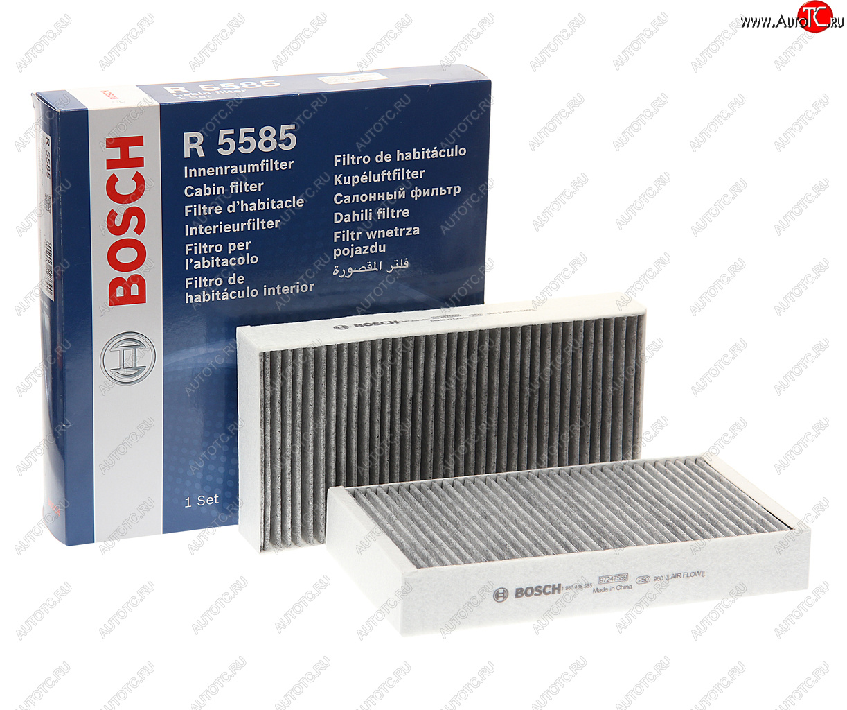 2 899 р. Фильтр воздушный салона MERCEDES ML (W164),GL (X164),R (W251) угольный BOSCH BOSCH 1987435585 BOSCH 1987435585  с доставкой в г. Воронеж