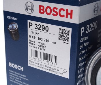 999 р. Фильтр масляный VW (1.6 D1.6 TD1.9 D1.9 TD) AUDI (1.6 D2.0 D2.5 TDI) BOSCH BOSCH 0451103290  с доставкой в г. Воронеж. Увеличить фотографию 2