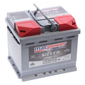 Аккумулятор MACPOWER 52Ач обратная полярность,низкий MACPOWER 6ст52(0) smf550049b(52)
