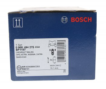 3 599 р. Колодки тормозные передние R17 (4шт.) BOSCH Opel Astra J GTC (2011-2018)  с доставкой в г. Воронеж. Увеличить фотографию 3