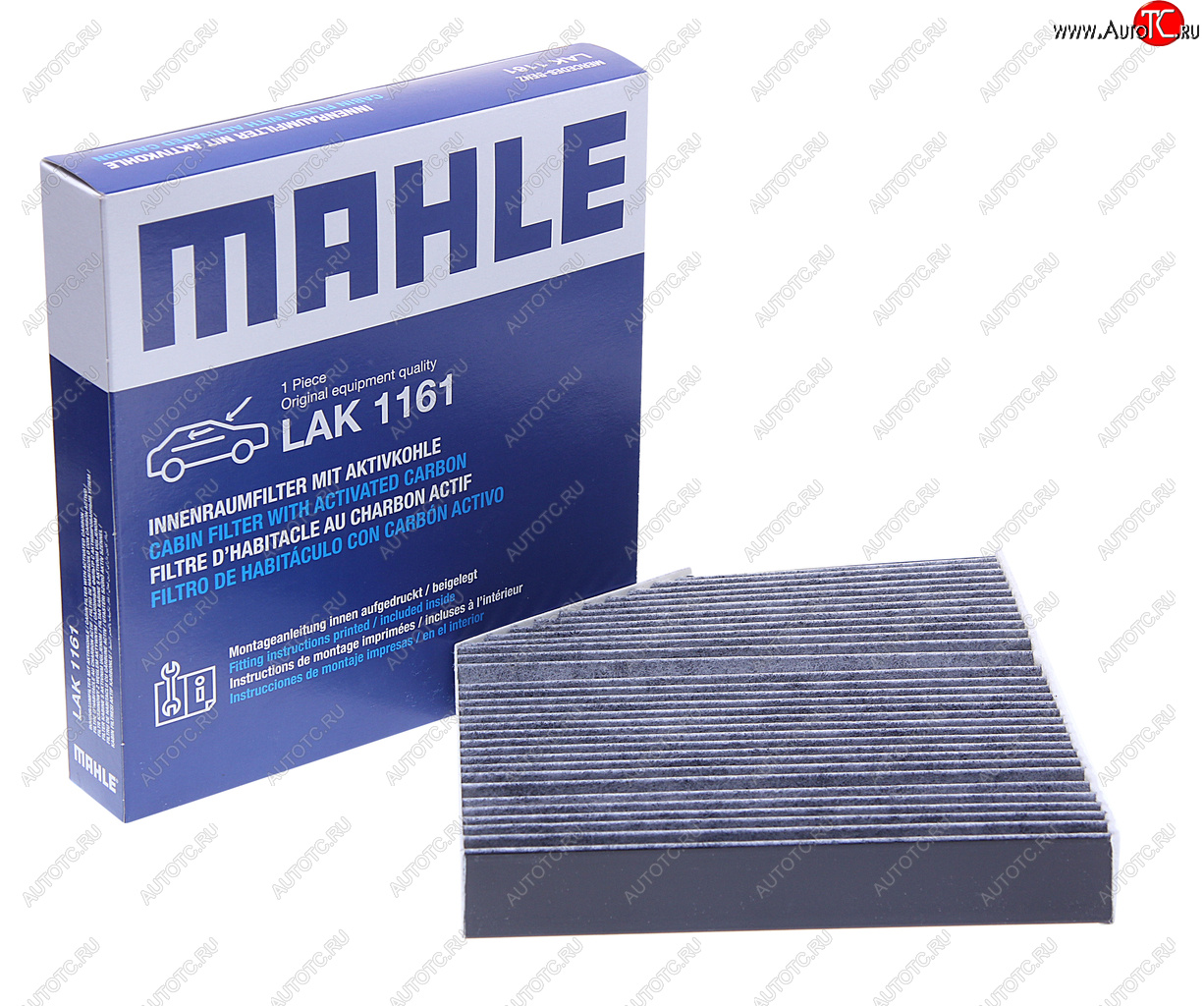 3 299 р. Фильтр воздушный салона MERCEDES C (W205) (13-) E (W213) угольный MAHLE MAHLE lak1161  с доставкой в г. Воронеж