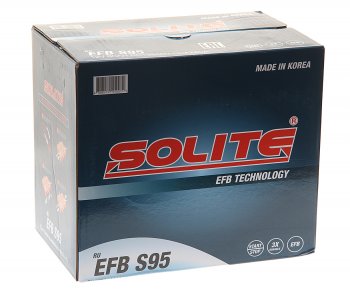 18 449 р. Аккумулятор SOLITE EFB Asia 80Ач обратная полярность SOLITE 6ст80(0) s95l  с доставкой в г. Воронеж. Увеличить фотографию 3
