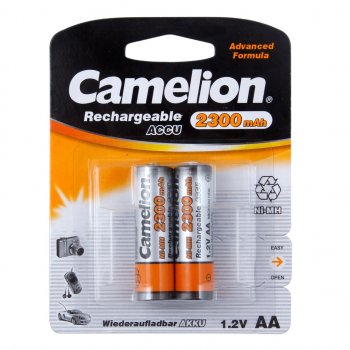 Батарейка AA HR6 1.2V аккумулятор Ni-MH 2300mAh блистер (2шт.) CAMELION CAMELION c-230aakcбл