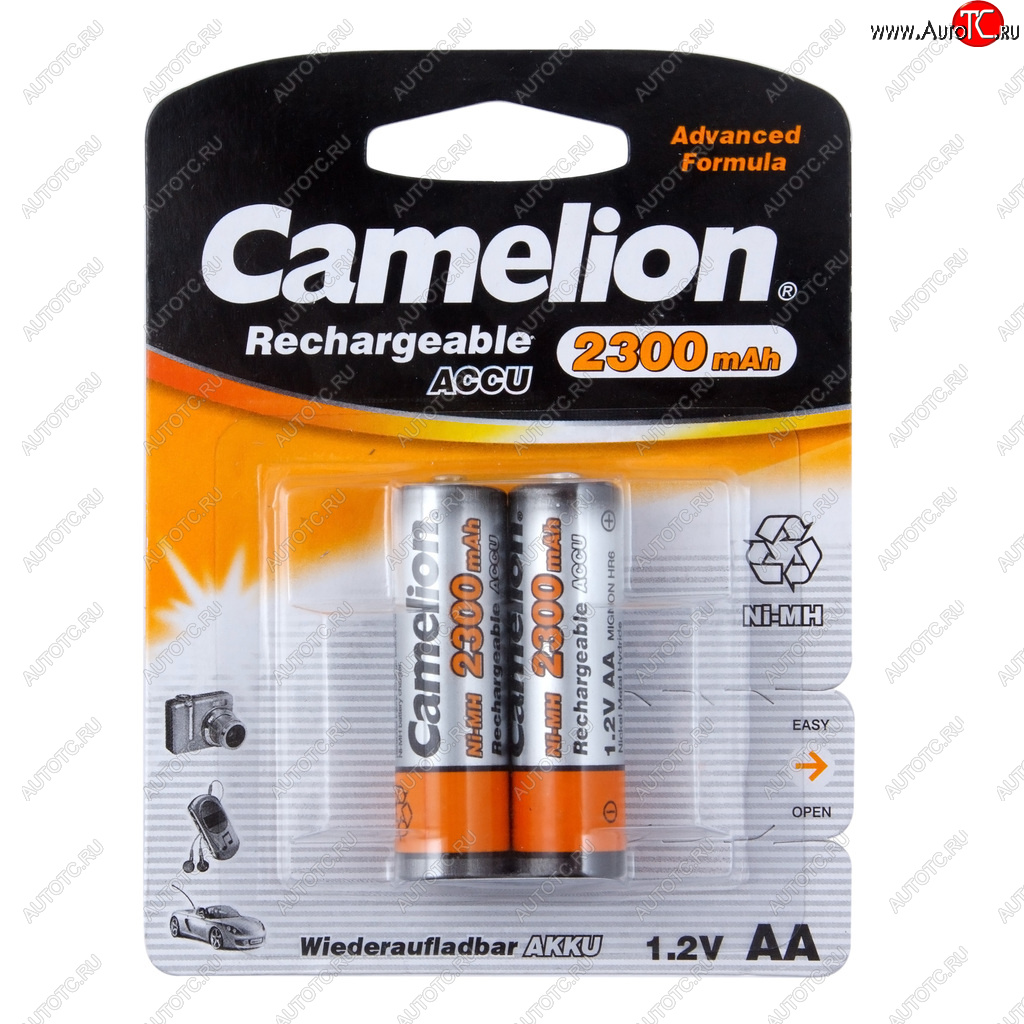 779 р. Батарейка AA HR6 1.2V аккумулятор Ni-MH 2300mAh блистер (2шт.) CAMELION CAMELION c-230aakcбл  с доставкой в г. Воронеж