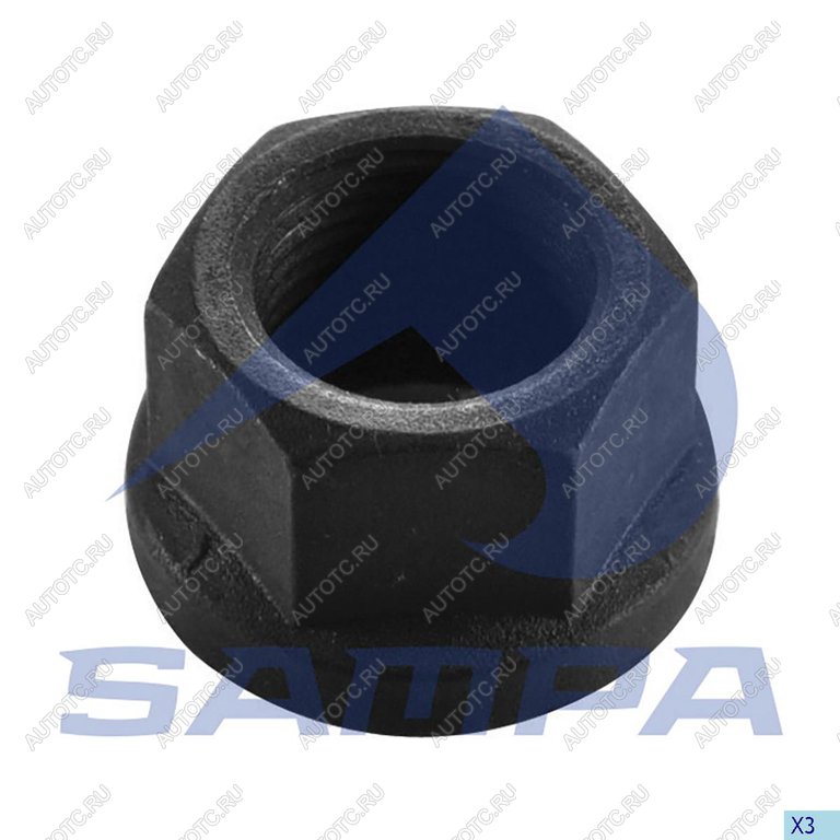 240 р. Гайка колеса MERCEDES BPW IVECO MAN (M20х1.5h-21ключ 27мм) юбка неподвижная SAMPA SAMPA 020.457  с доставкой в г. Воронеж