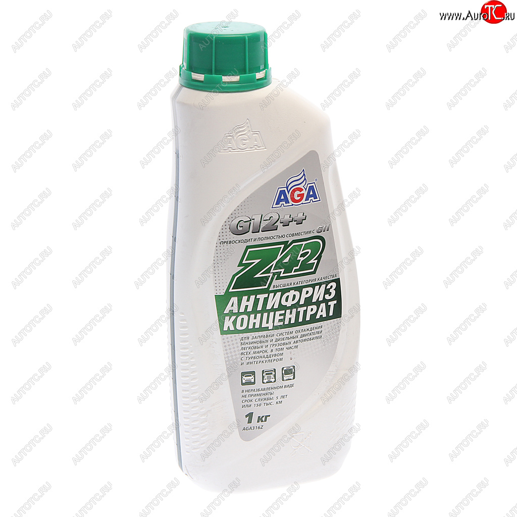 539 р. Антифриз зеленый концентрат 0.946л Antifreeze Z42 AGA AGA aga316z  с доставкой в г. Воронеж
