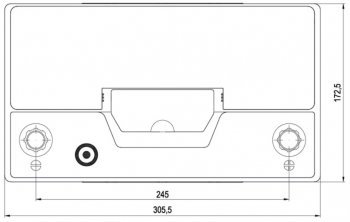 14 499 р. Аккумулятор VOLTHOR Ultra 95Ач обратная полярность VOLTHOR 6ст95(0) 59518 d31  с доставкой в г. Воронеж. Увеличить фотографию 4