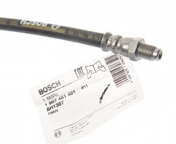 2 049 р. Шланг тормозной BMW 3 (E90) передний BOSCH BOSCH 1987481481 BOSCH 1987481481  с доставкой в г. Воронеж. Увеличить фотографию 2