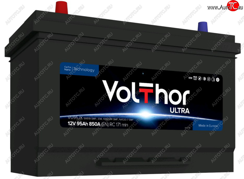 14 499 р. Аккумулятор VOLTHOR Ultra 95Ач VOLTHOR 6ст95(1) 59519 d31  с доставкой в г. Воронеж