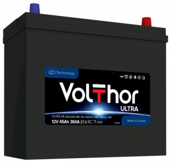 Аккумулятор VOLTHOR Ultra 45Ач обратная полярность VOLTHOR 6ст45(0) 5452384 b24