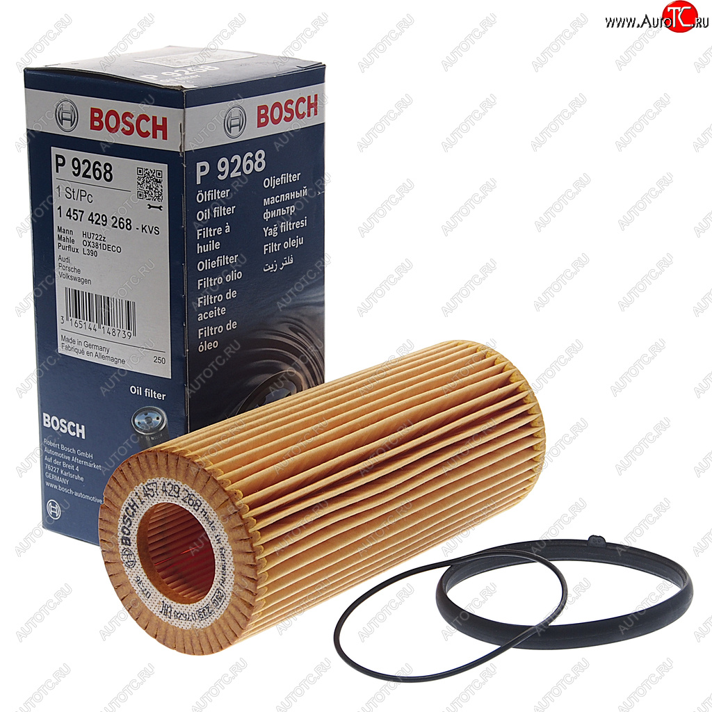 1 129 р. Фильтр масляный VW Touareg AUDI A4,A6,A8,Q5,Q7 (2.83.03.2 FSITFSI) BOSCH BOSCH 1457429268  с доставкой в г. Воронеж
