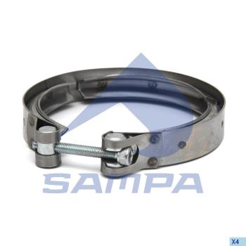 Хомут VOLVO FH,FM патрубка интеркулера SAMPA SAMPA 035.298