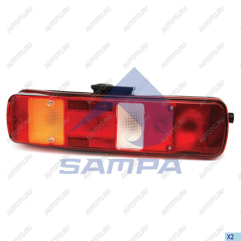 5 349 р. Фонарь задний VOLVO FH,FM правый (АМР-разъем боковой) SAMPA SAMPA 035.163  с доставкой в г. Воронеж