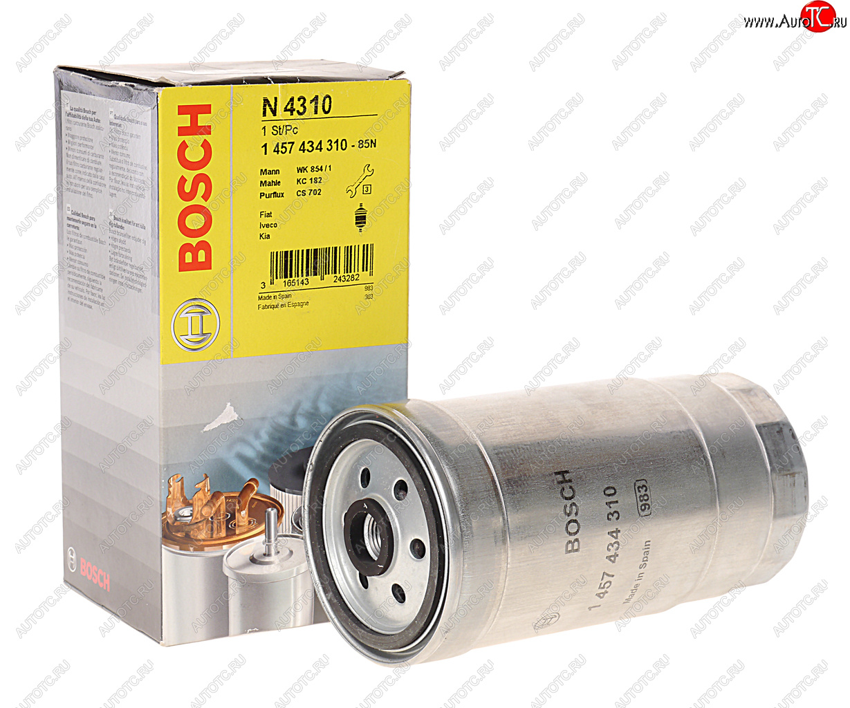 1 159 р. Фильтр топливный УАЗ тонкой очистки (дв.IVECO) BOSCH BOSCH 1457434310  с доставкой в г. Воронеж
