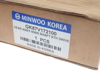 8 999 р. Шестерня КПП HYUNDAI HD120 (KH10) вала вторичного 6-й передачи MINWOO MINWOO gk87v-172100  с доставкой в г. Воронеж. Увеличить фотографию 3