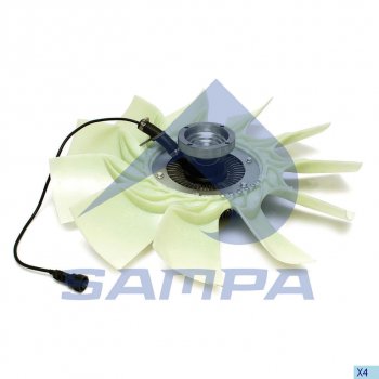 Вентилятор VOLVO FM9,12,13 охлаждения радиатора с муфтой SAMPA SAMPA 033.228-01