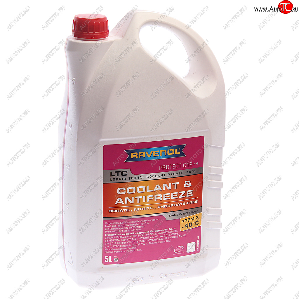 3 499 р. Антифриз красный -40C 5л C12 готовый RAVENOL RAVENOL 1410126005 RAVENOL 1410126005  с доставкой в г. Воронеж