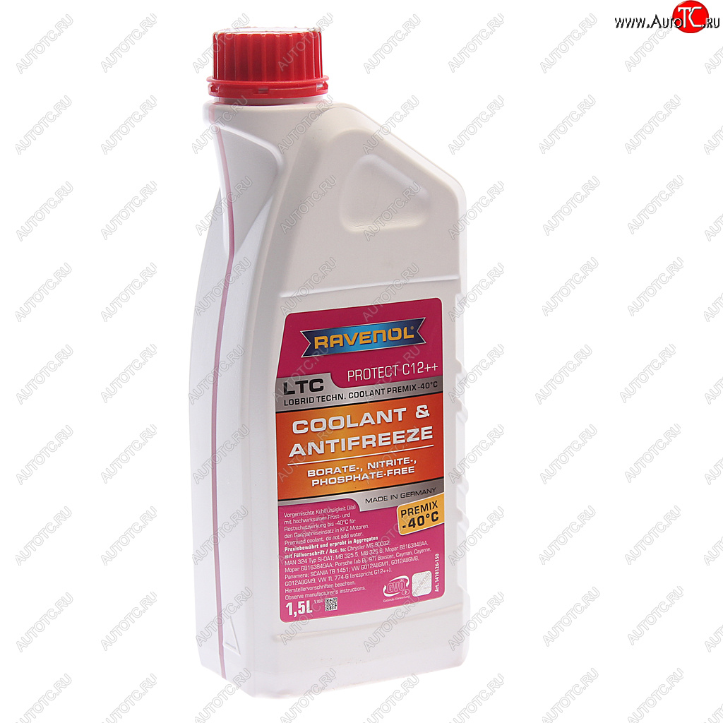 999 р. Антифриз красный -40C 1.5л C12 готовый RAVENOL RAVENOL 1410126-150-01-999 RAVENOL 1410126-150-01-999  с доставкой в г. Воронеж