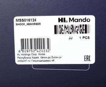 8 949 р. Амортизатор CITROEN Jumpy (07-) передний левый газовый MANDO MANDO mss016124  с доставкой в г. Воронеж. Увеличить фотографию 4
