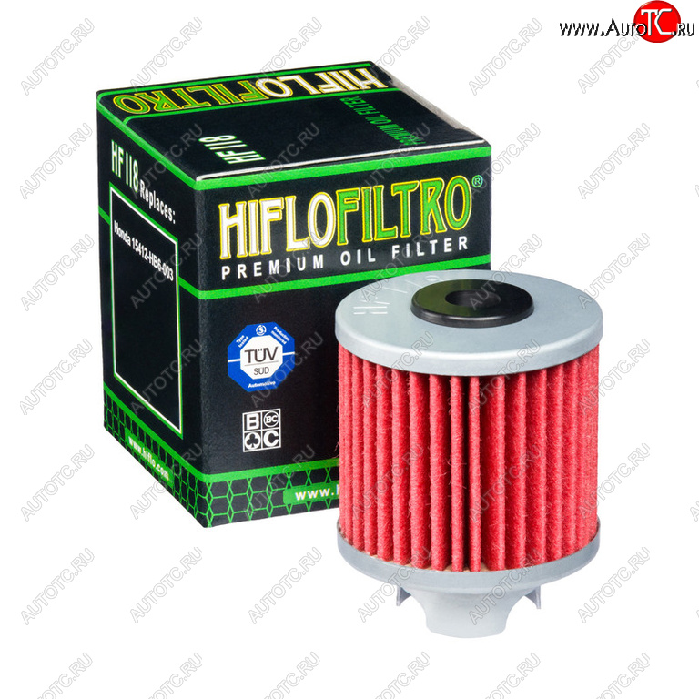 579 р. Фильтр масляный мото HONDA HIFLO FILTRO HIFLO FILTRO hf118  с доставкой в г. Воронеж