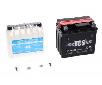 Аккумулятор TCS AGM 5Ач TCS 6ст5 ytx5l-bs