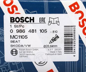 14 849 р. Цилиндр тормозной главный VW Polo (02-10) SKODA Fabia (00-14) BOSCH BOSCH 0986481105  с доставкой в г. Воронеж. Увеличить фотографию 6