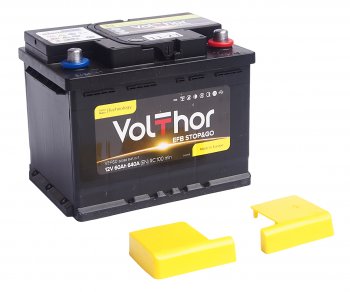 12 349 р. Аккумулятор VOLTHOR EFB 60Ач обратная полярность VOLTHOR 6ст60(0) 56088  с доставкой в г. Воронеж. Увеличить фотографию 3