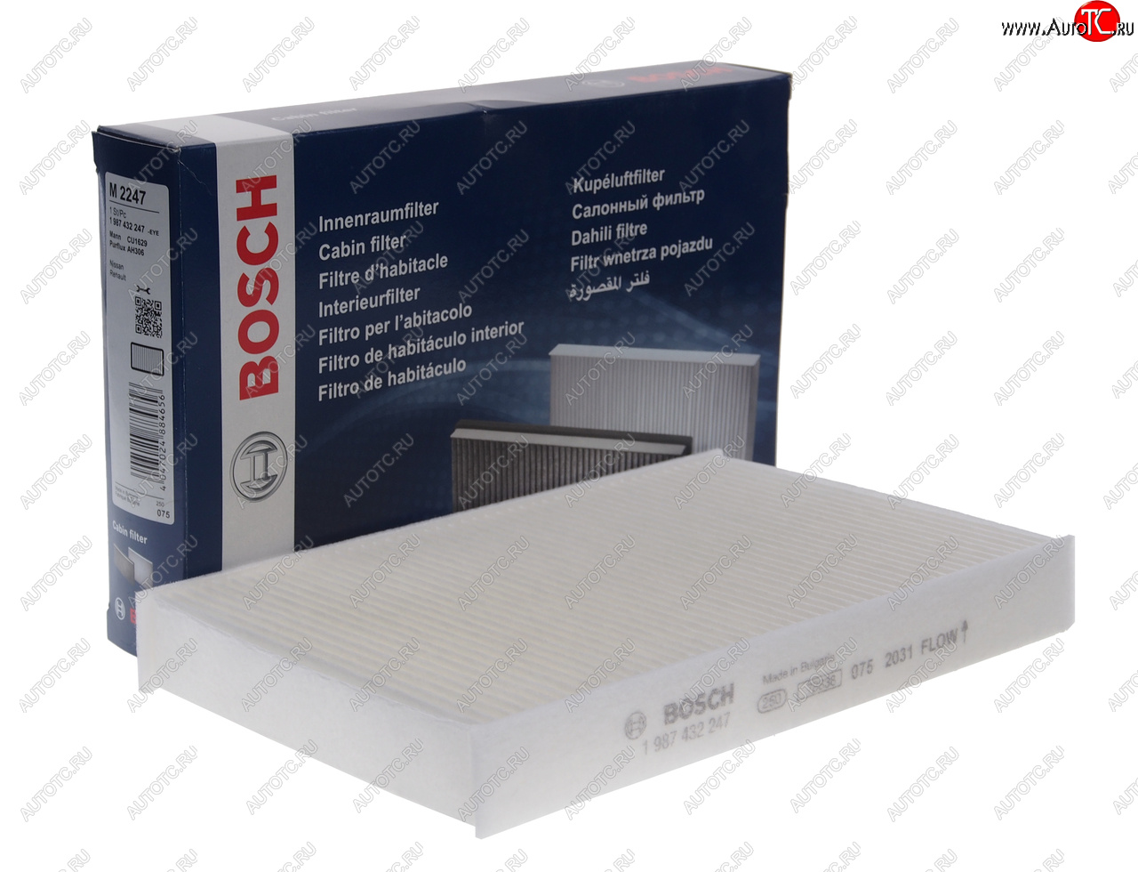 769 р. Фильтр воздушный салона NISSAN Juke (10-) (1.6) BOSCH BOSCH 1987432247 BOSCH 1987432247  с доставкой в г. Воронеж