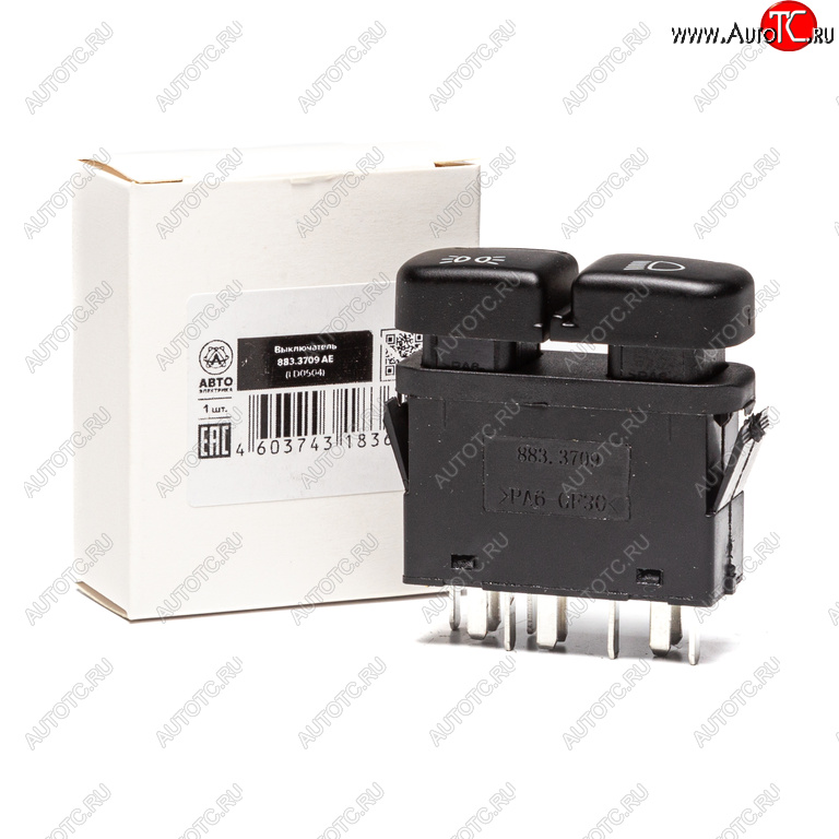 459 р. Выключатель клавиша ВАЗ-2115 наружного освещения AVTOELECTRICA AVTOELECTRICA 883.3709 ае  с доставкой в г. Воронеж
