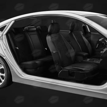 7 599 р. Авточехлы ЛАДА Largus (21-) экокожа-алькантара 5 мест задняя спинка 40х60 черные комплект AVTOLIDER AVTOLIDER vz29-2186-ec14  с доставкой в г. Воронеж. Увеличить фотографию 5