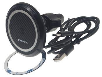 Держатель телефона с беспроводной зарядкой BOROFONE BOROFONE bh45 black