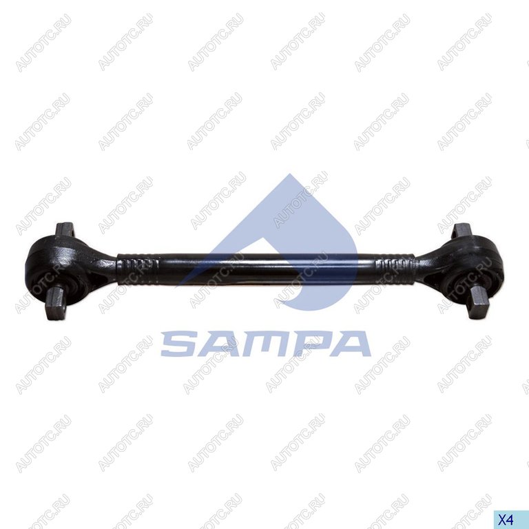 7 299 р. Штанга реактивная DAF F65,65CF,F75,75CF,F85,85CF,F95,95XF (L=611x130xd21) SAMPA SAMPA 095.324  с доставкой в г. Воронеж
