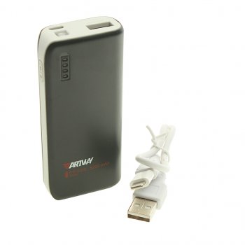 Аккумулятор внешний 5200мАч для зарядки мобильных устройств ARTWAY ARTWAY pb-5200