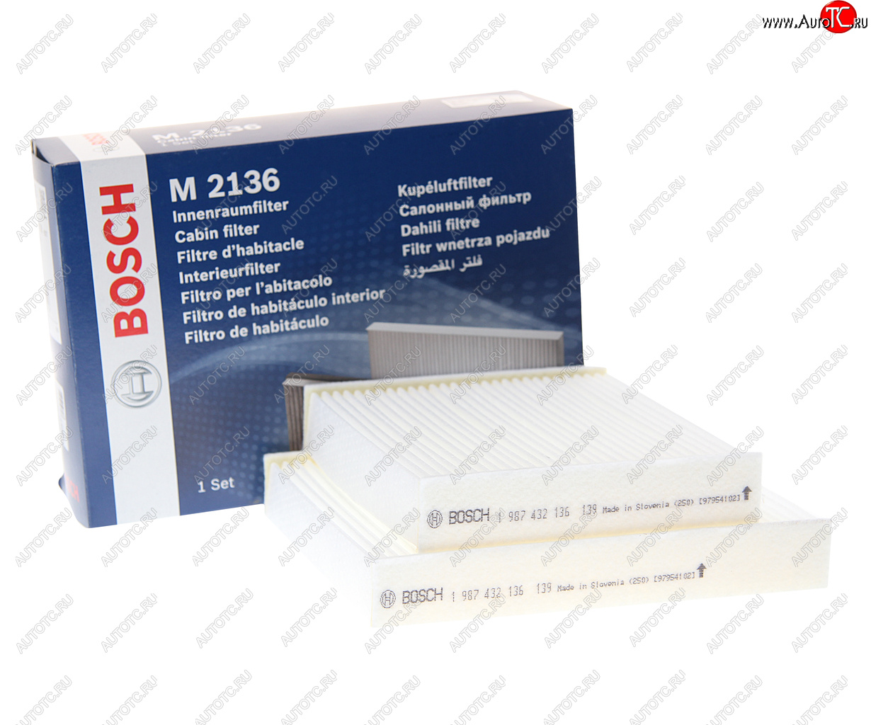 1 189 р. Фильтр воздушный салона PEUGEOT 207 (06-) BOSCH BOSCH 1987432136 BOSCH 1987432136  с доставкой в г. Воронеж