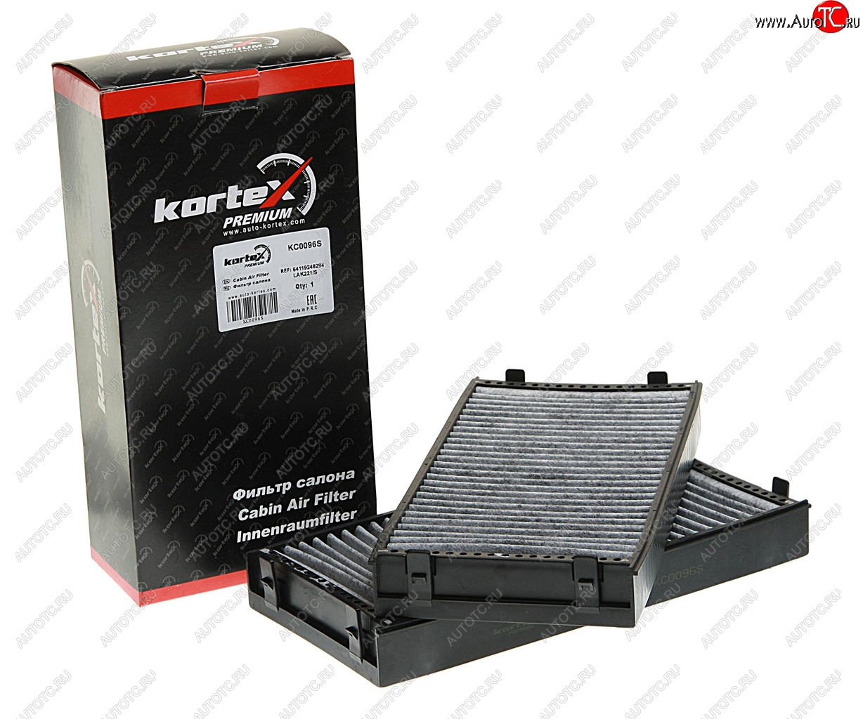 1 579 р. Фильтр воздушный салона BMW X5 (E70),X6 (E71) угольный (2шт.) KORTEX KORTEX kc0096s KORTEX kc0096s  с доставкой в г. Воронеж