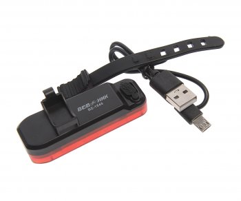 419 р. Фонарь велосипедный задний USB с аккумулятором NO NAME bz-1545  с доставкой в г. Воронеж. Увеличить фотографию 2