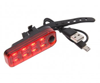 Фонарь велосипедный задний USB с аккумулятором NO NAME bz-1545