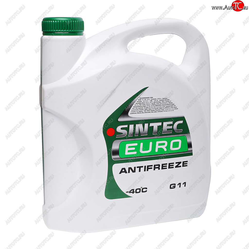 1 269 р. Антифриз зеленый -40C 5кг G11 Euro SINTEC SINTEC 990554  с доставкой в г. Воронеж