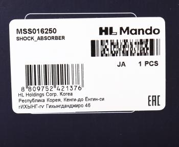 9 649 р. Амортизатор SUBARU Tribeca (05-) передний левый газовый MANDO MANDO mss016250 MANDO mss016250  с доставкой в г. Воронеж. Увеличить фотографию 4