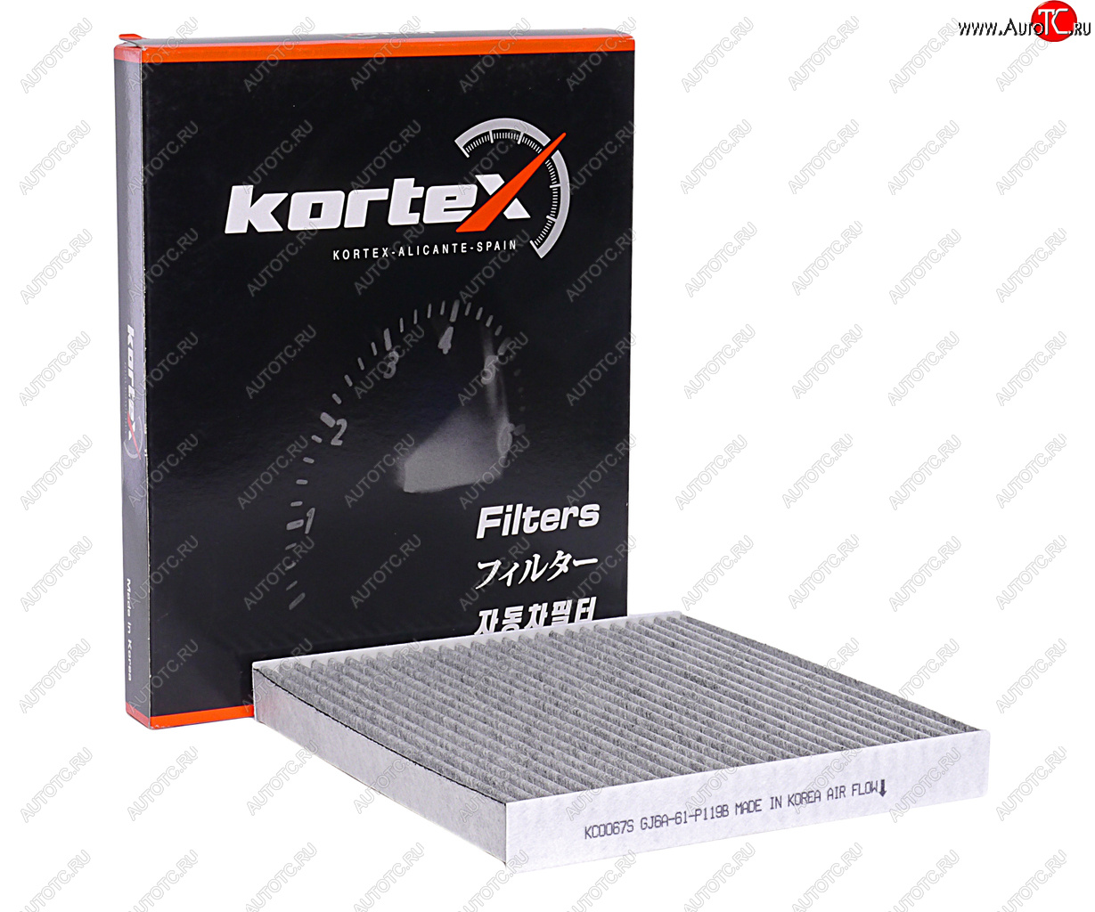499 р. Фильтр воздушный салона MAZDA 6 (02-) KORTEX KORTEX kc0067s KORTEX kc0067s  с доставкой в г. Воронеж